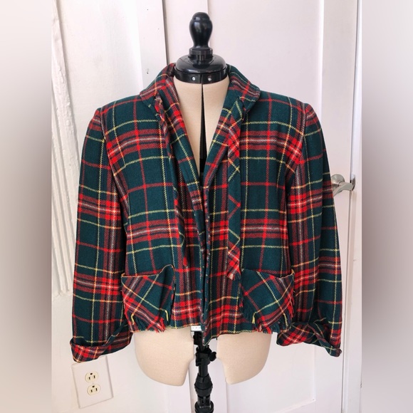 Vintage Plaid Blazer - Picture 2 of 7